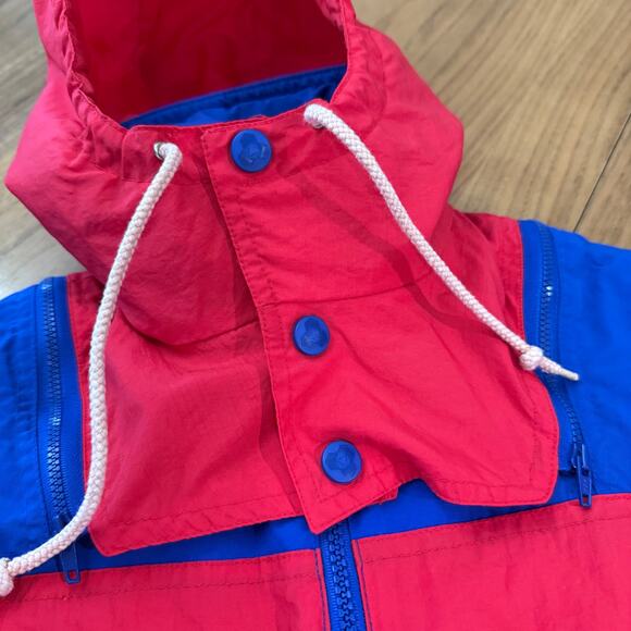 Vintage FERA Snowsuit Kids Size Junior 6 Ski Play Hood Zip Snap Color Block - Picture 6 of 16